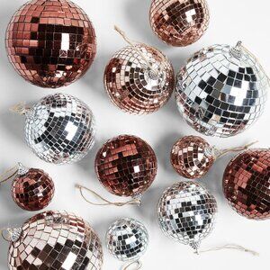 Stevey Disco Ball Christmas Tree Ornaments by Leanne Ford, Set of 12 (1st Set)